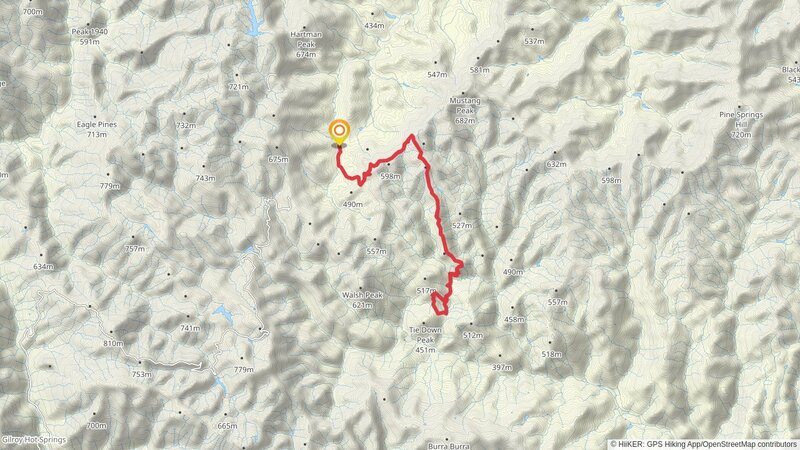 Orestimba Creek Trail, Dutch's Trail and Yellowjacket Trail