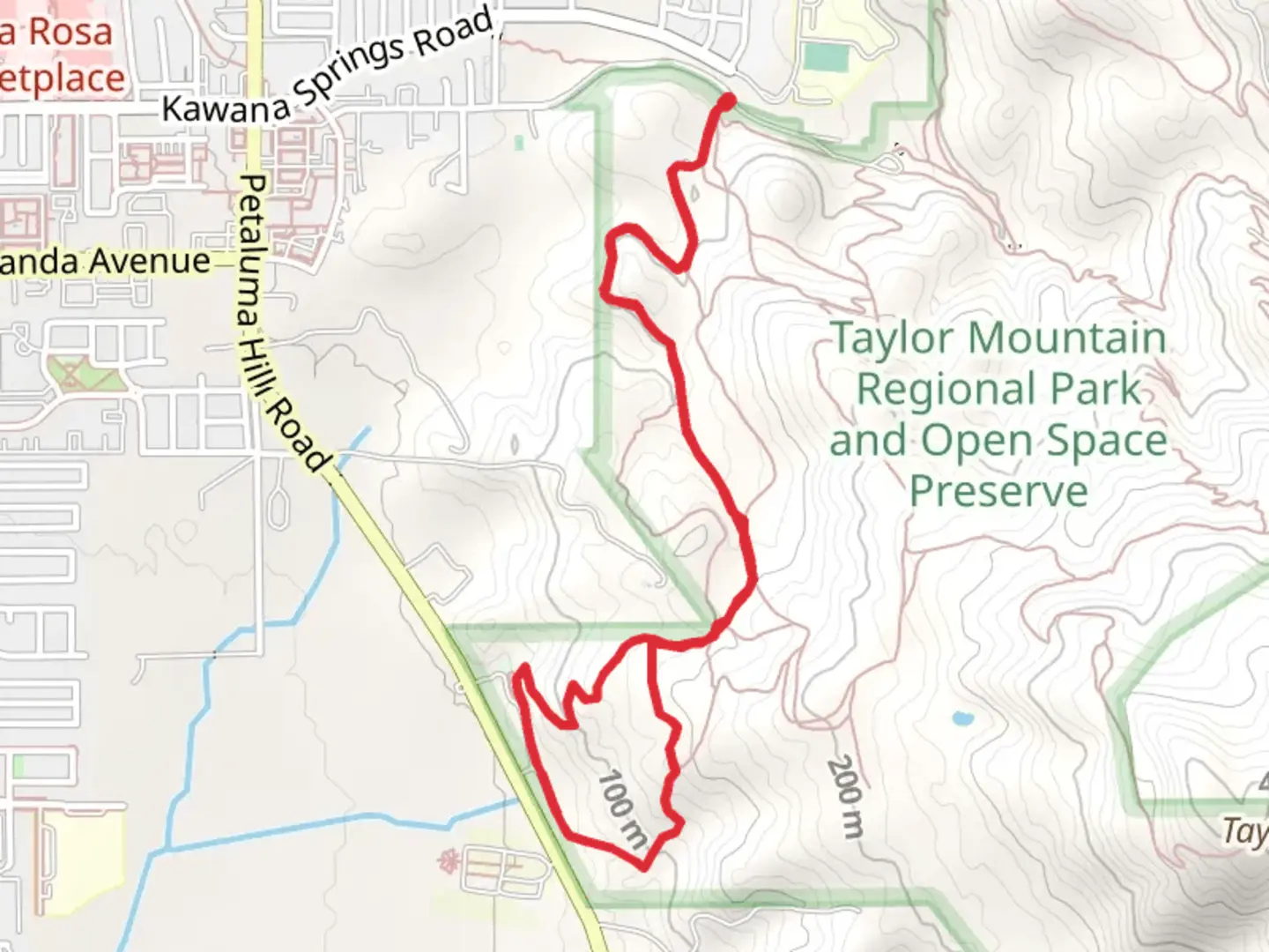 An image depicting the trail Todd Creek trail and Redtail Trail Loop and its surrounding area.