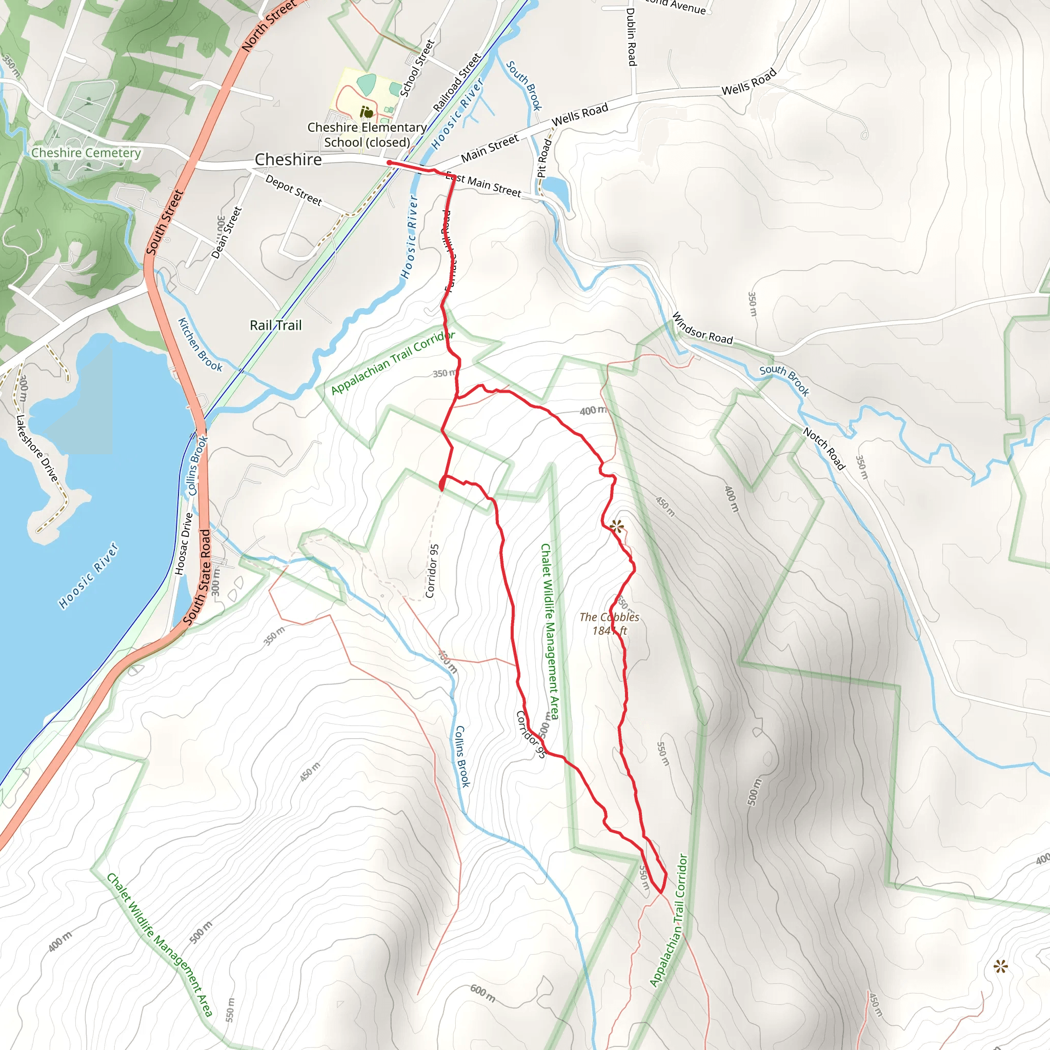 The Cobbles Loop from Cheshire mobile static map