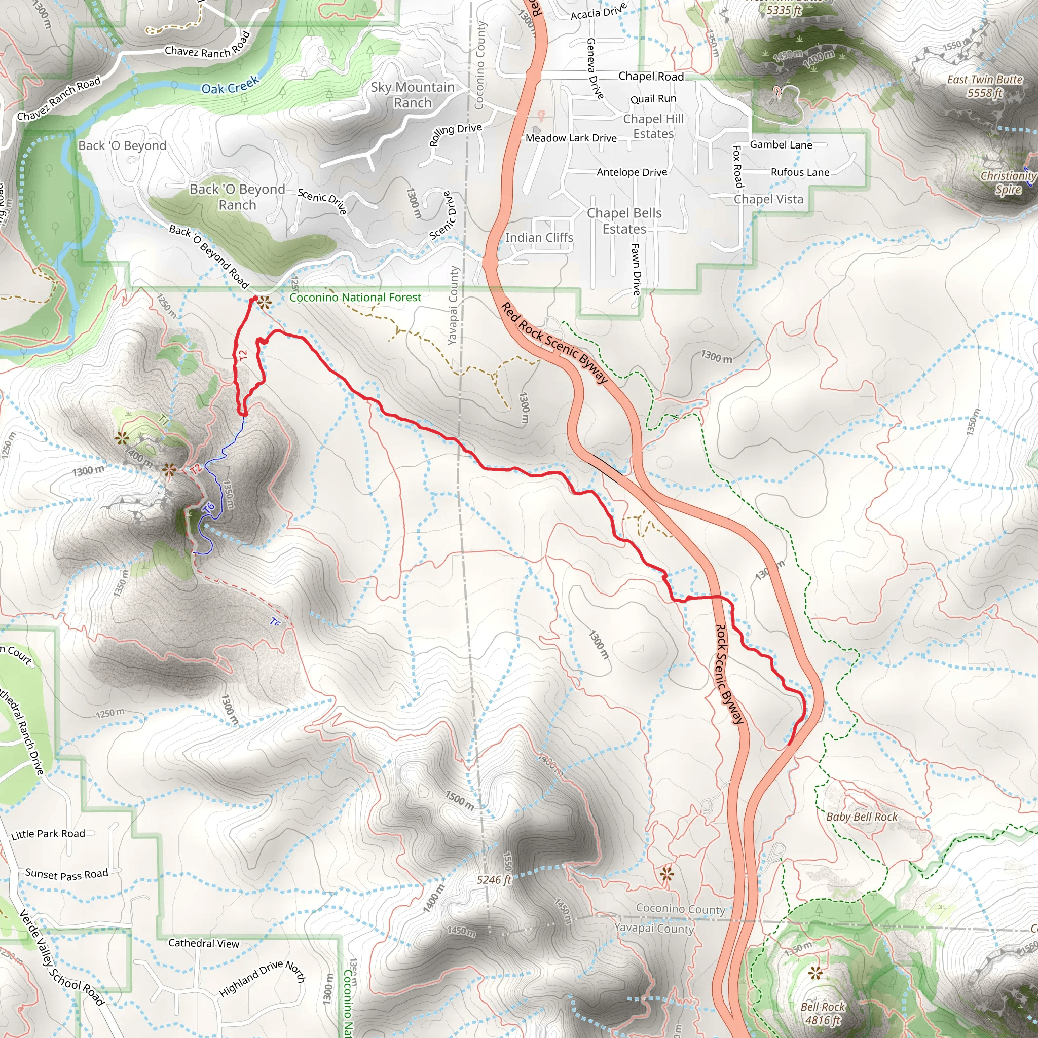 Easy Breezy Trail mobile static map
