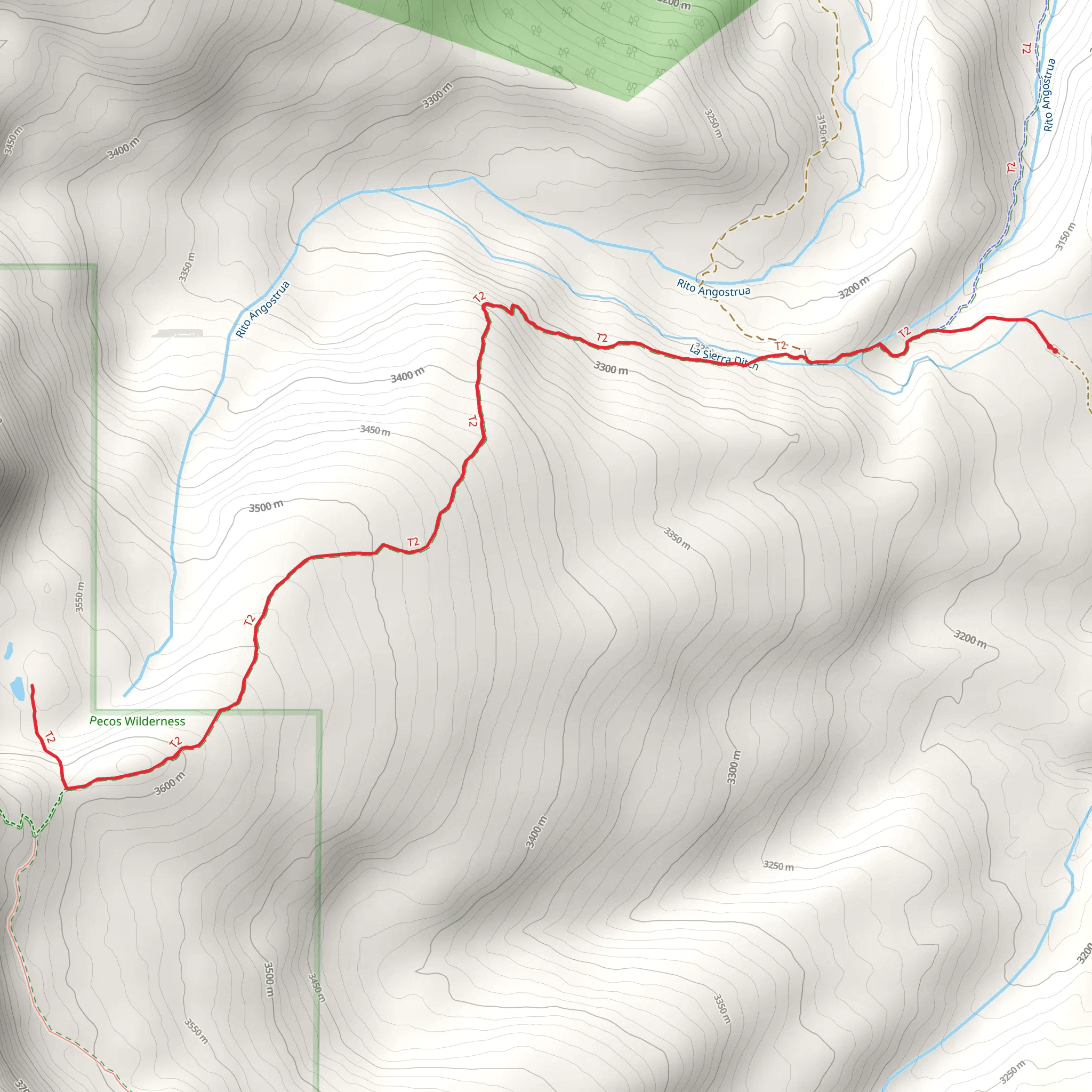 Serpent Lake Trail mobile static map