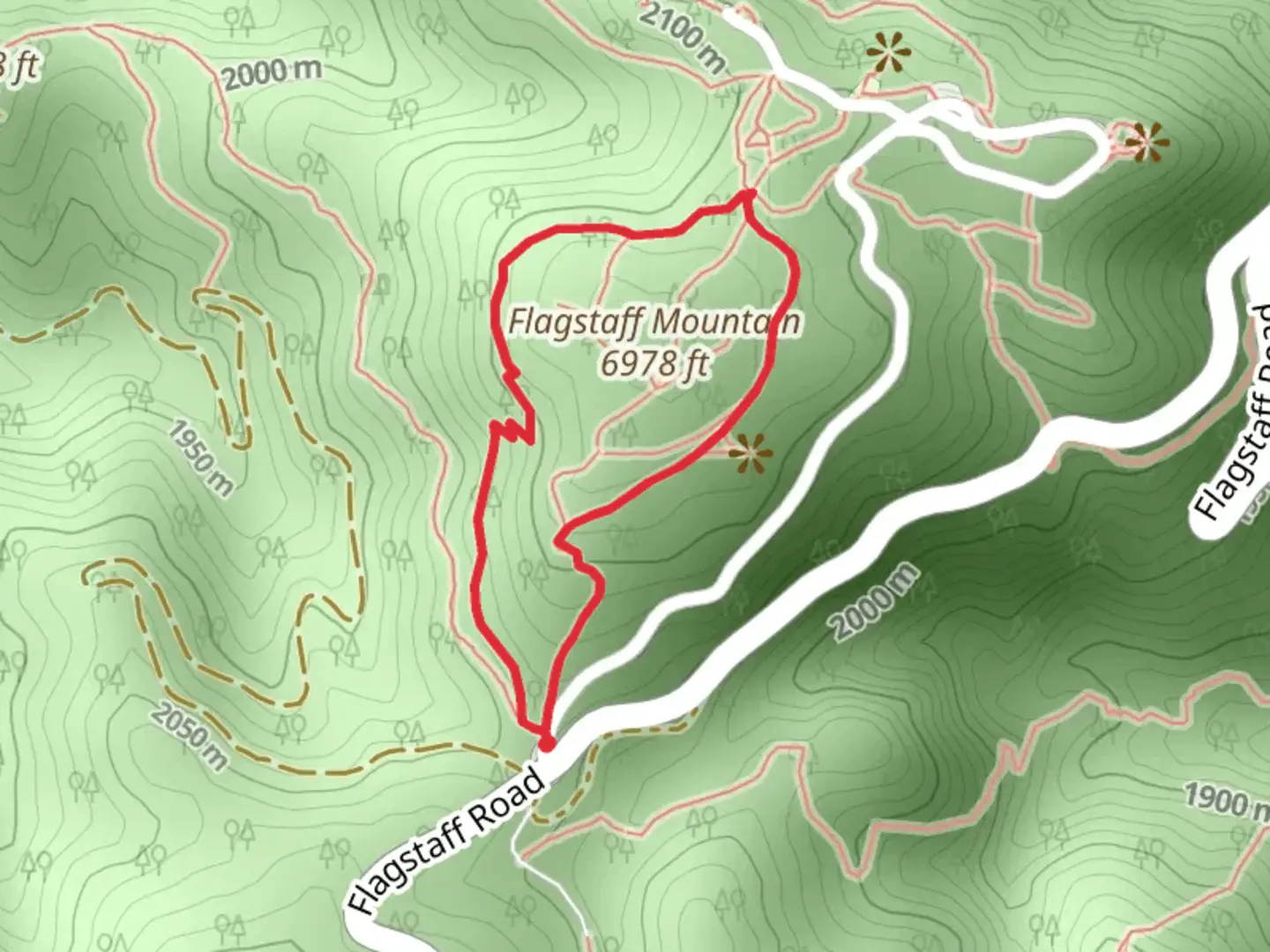 An image depicting the trail Range View Trail and Ute Trail Loop and its surrounding area.