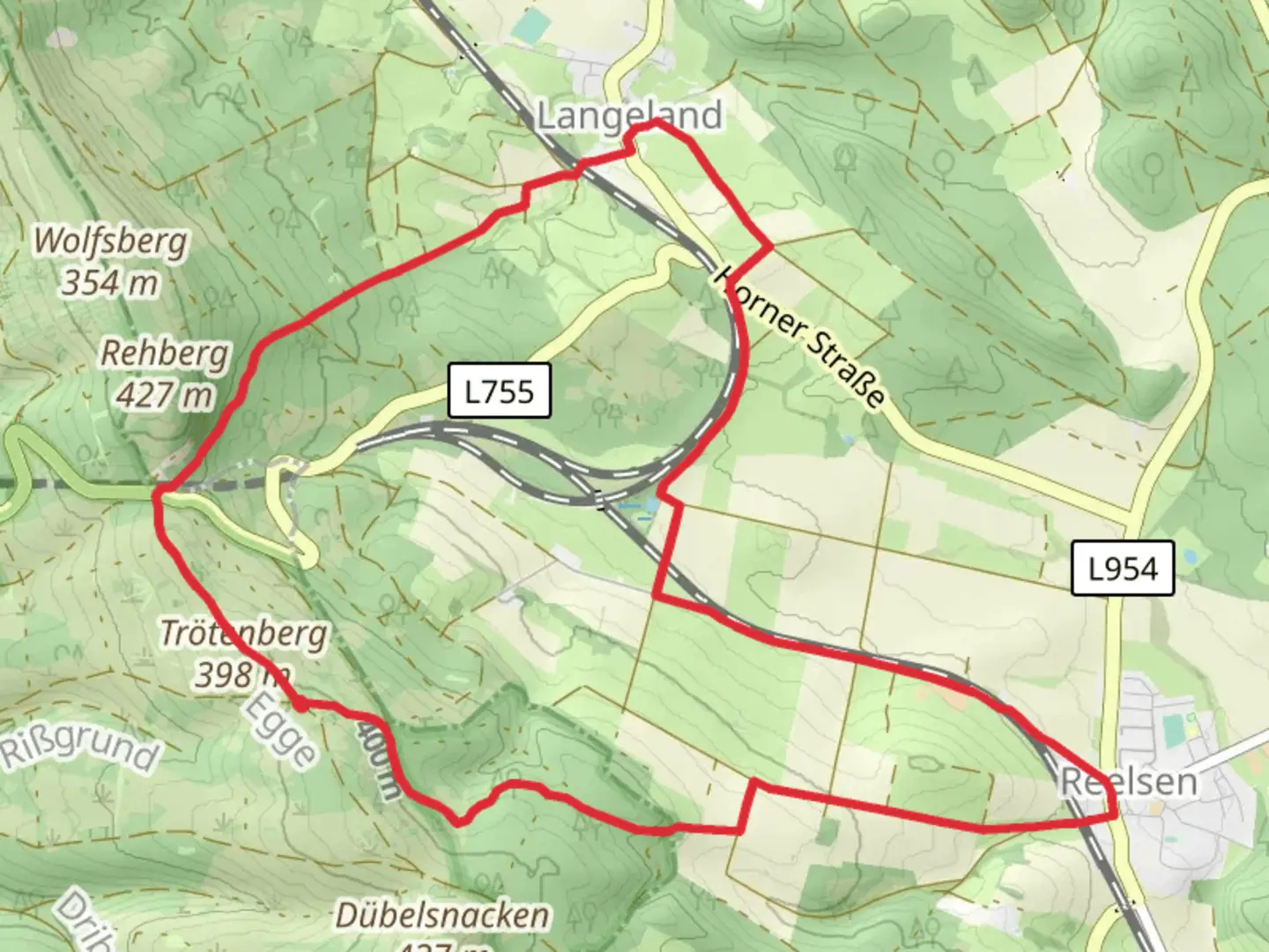 An image depicting the trail Quellenweg and its surrounding area.