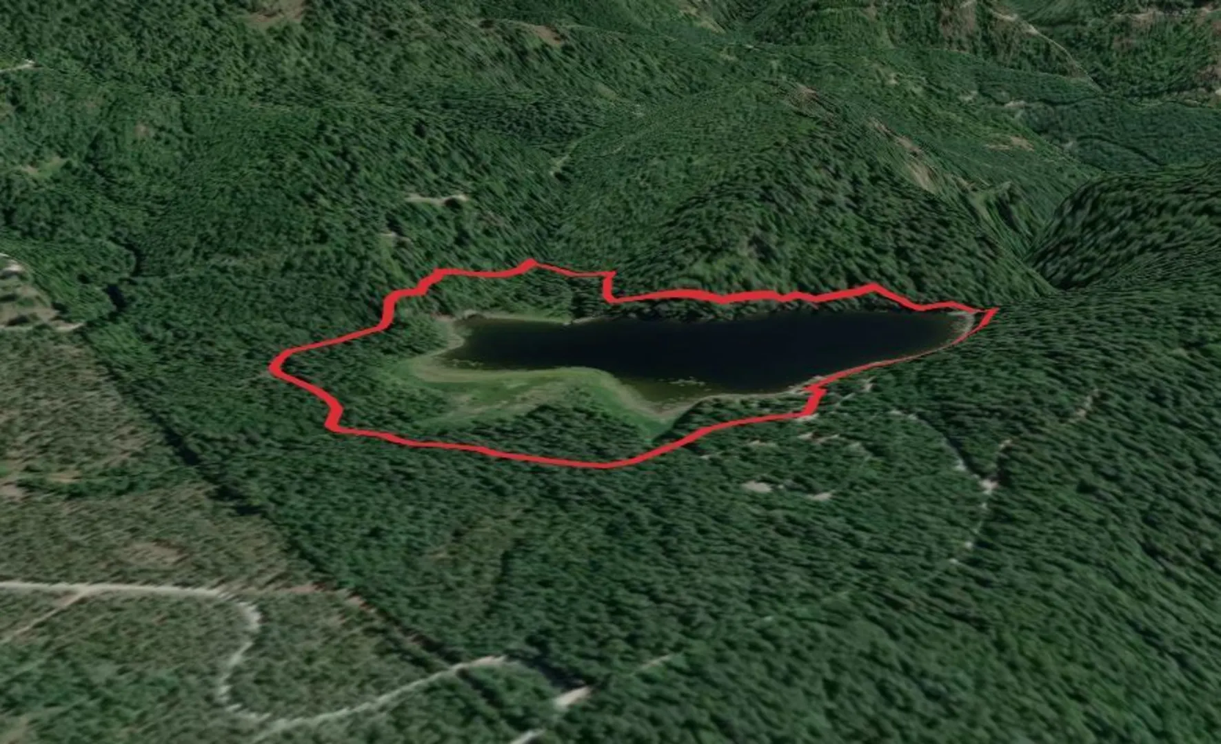 An image depicting the trail South Skookum Lake Trail and its surrounding area.