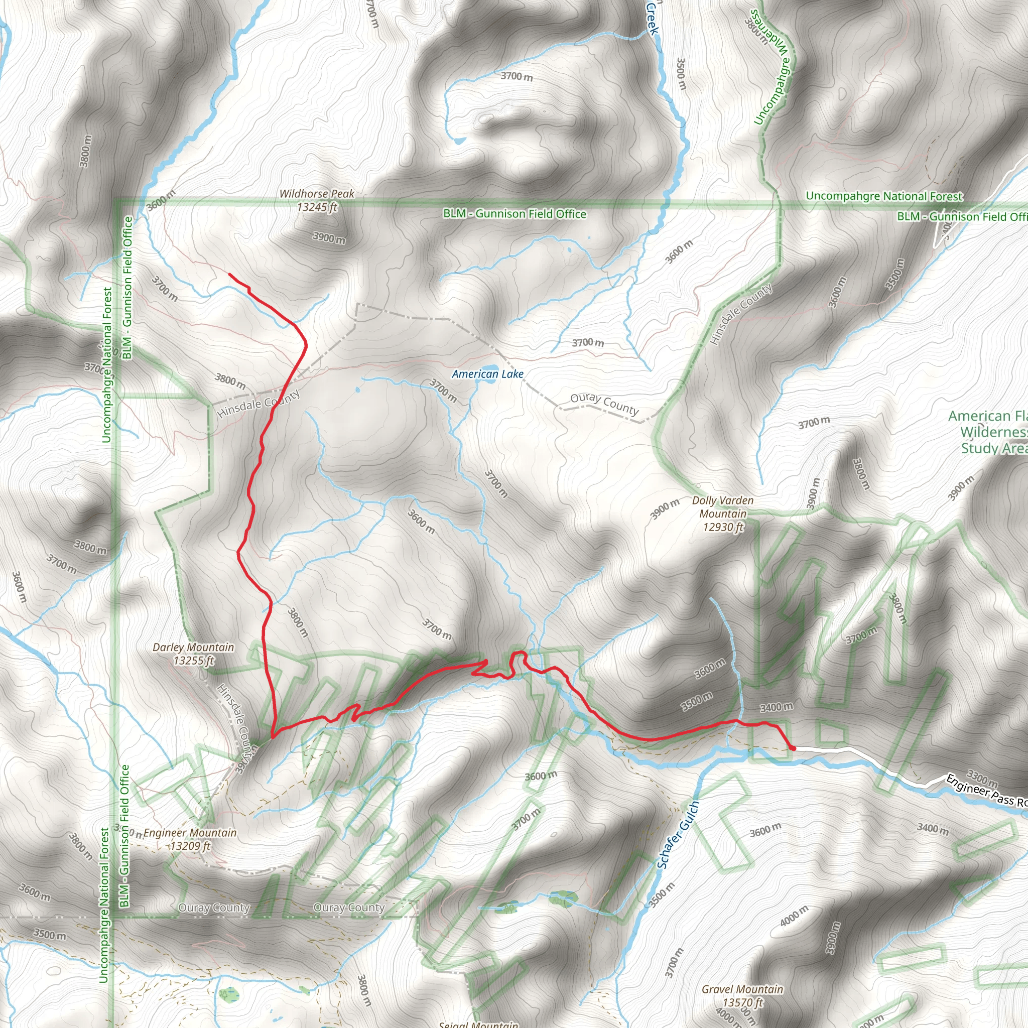 Horsethief Trail - 215 mobile static map