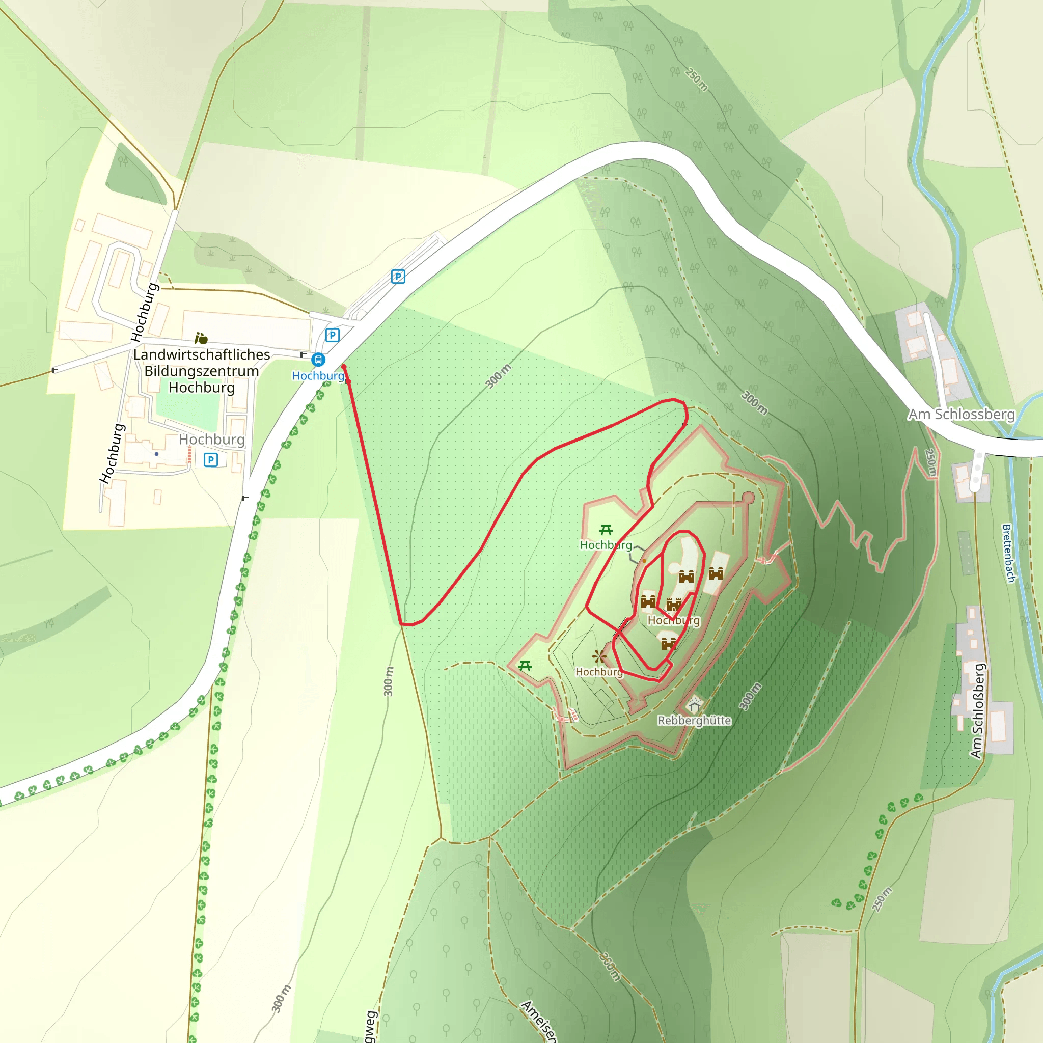 Hochburg Loop mobile static map