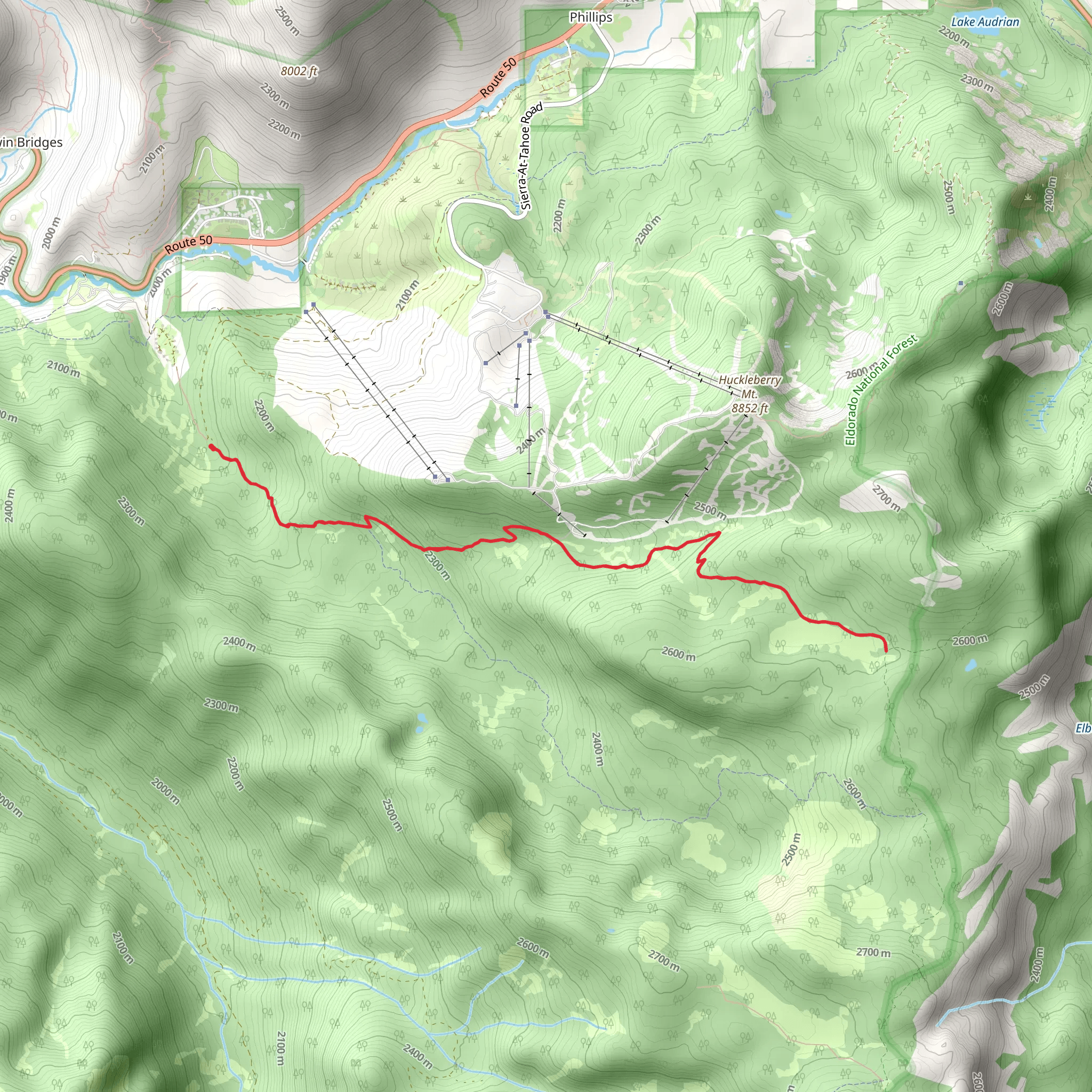 Bryan Meadow Trail mobile static map