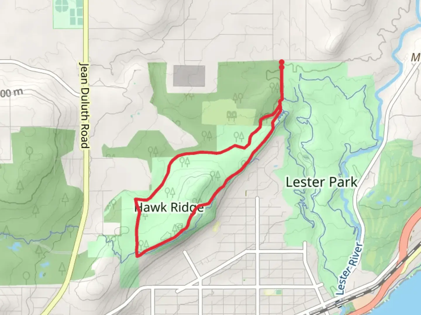 An image depicting the trail Amity Creek Loop and its surrounding area.