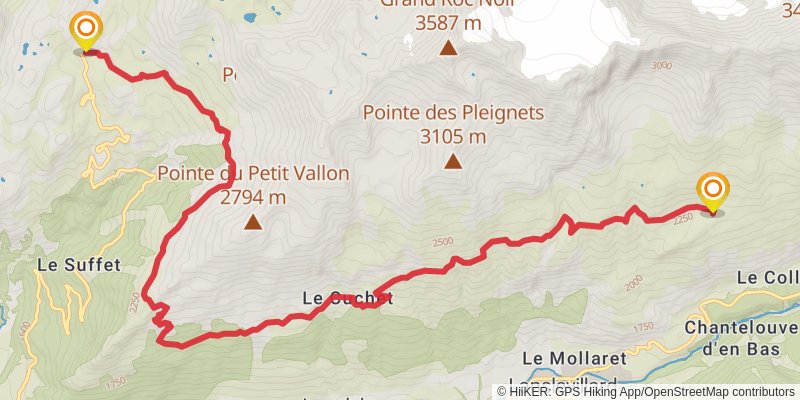 Tour de Haute Maurienne Vanoise stage 7 Map