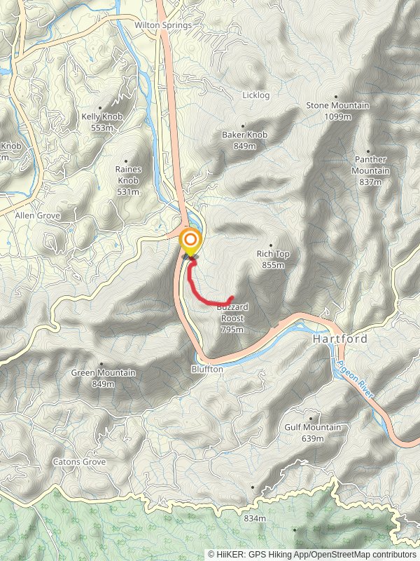 Buzzard Roost Out and Back