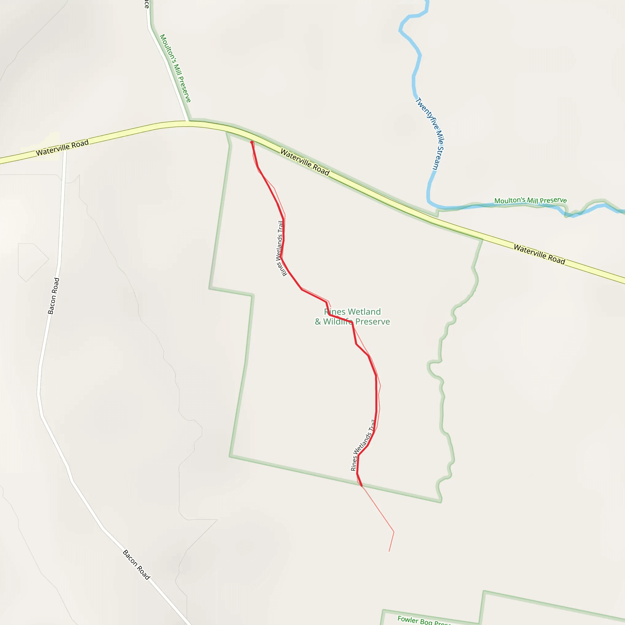 Waterville Road Walk mobile static map