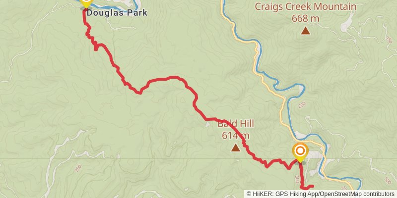 Little Bald Hills Trail stage 2 Map