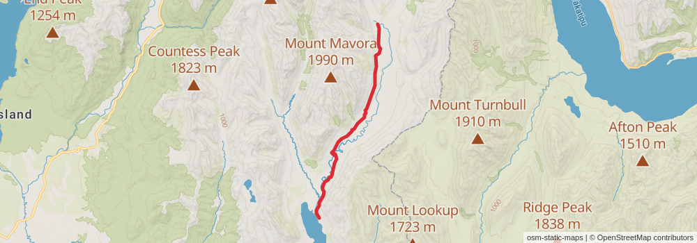 Te Araroa Trail stage 165 Map