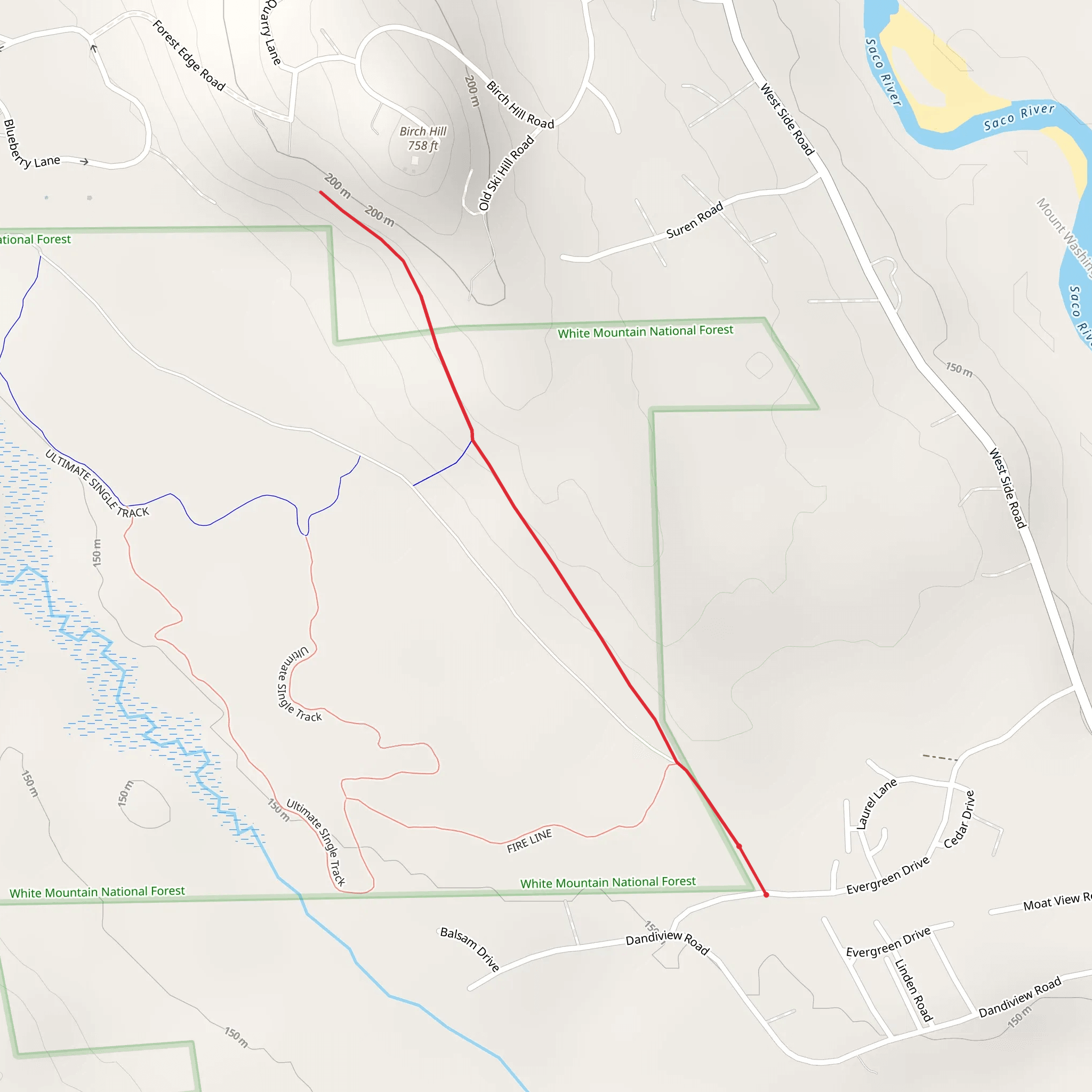 Railroad Grade Trail mobile static map