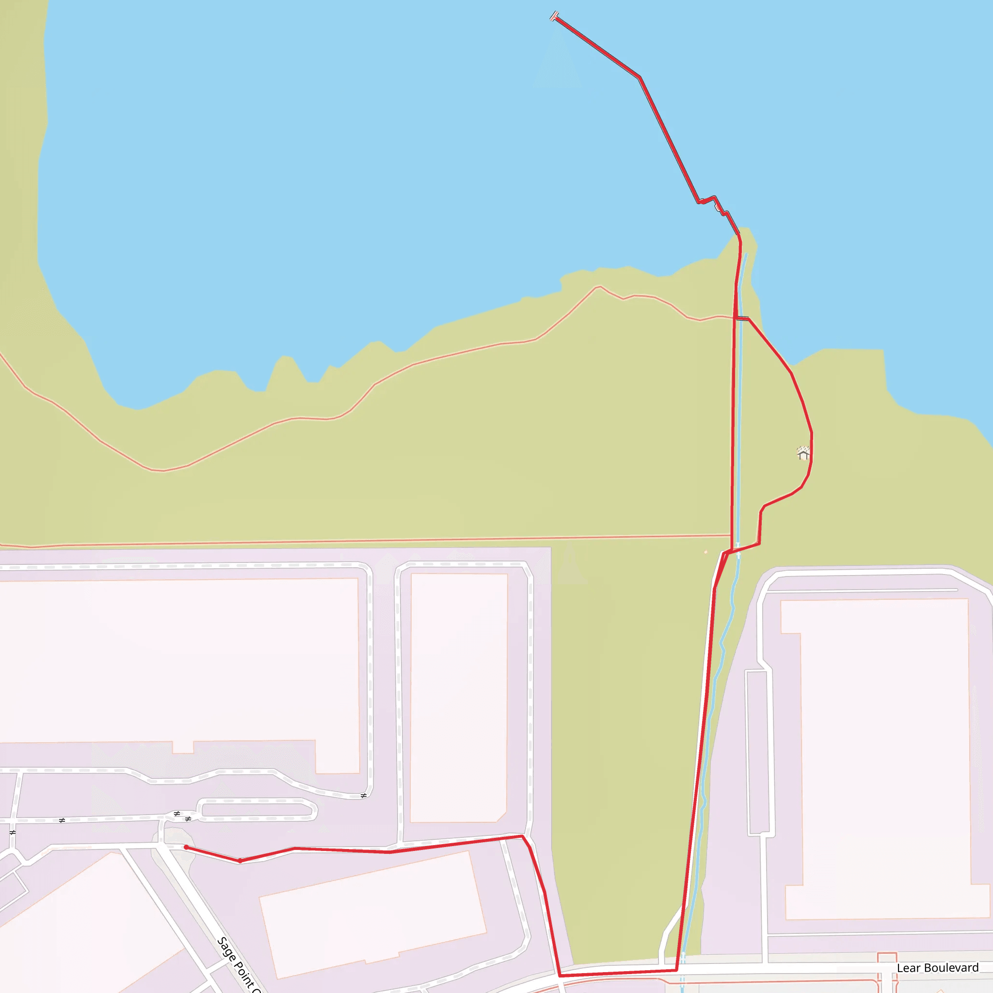 Swan Lake from Sage Point Court mobile static map