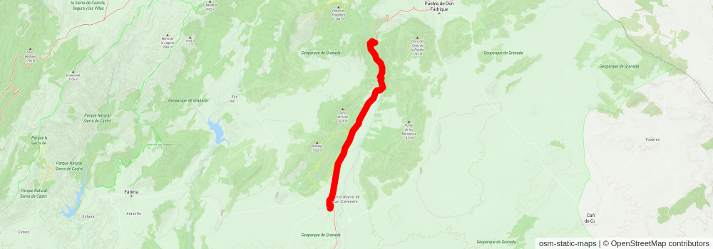 GR 7 - Andalucia stage 14 Map