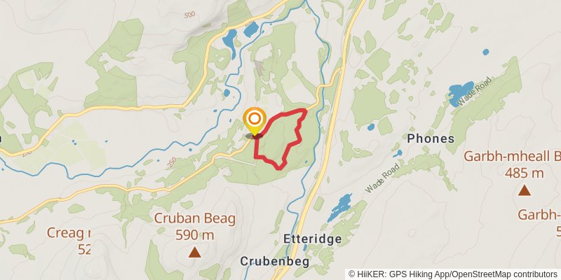 Laggan Path - Glentruim Forest Loop stage 1 Map