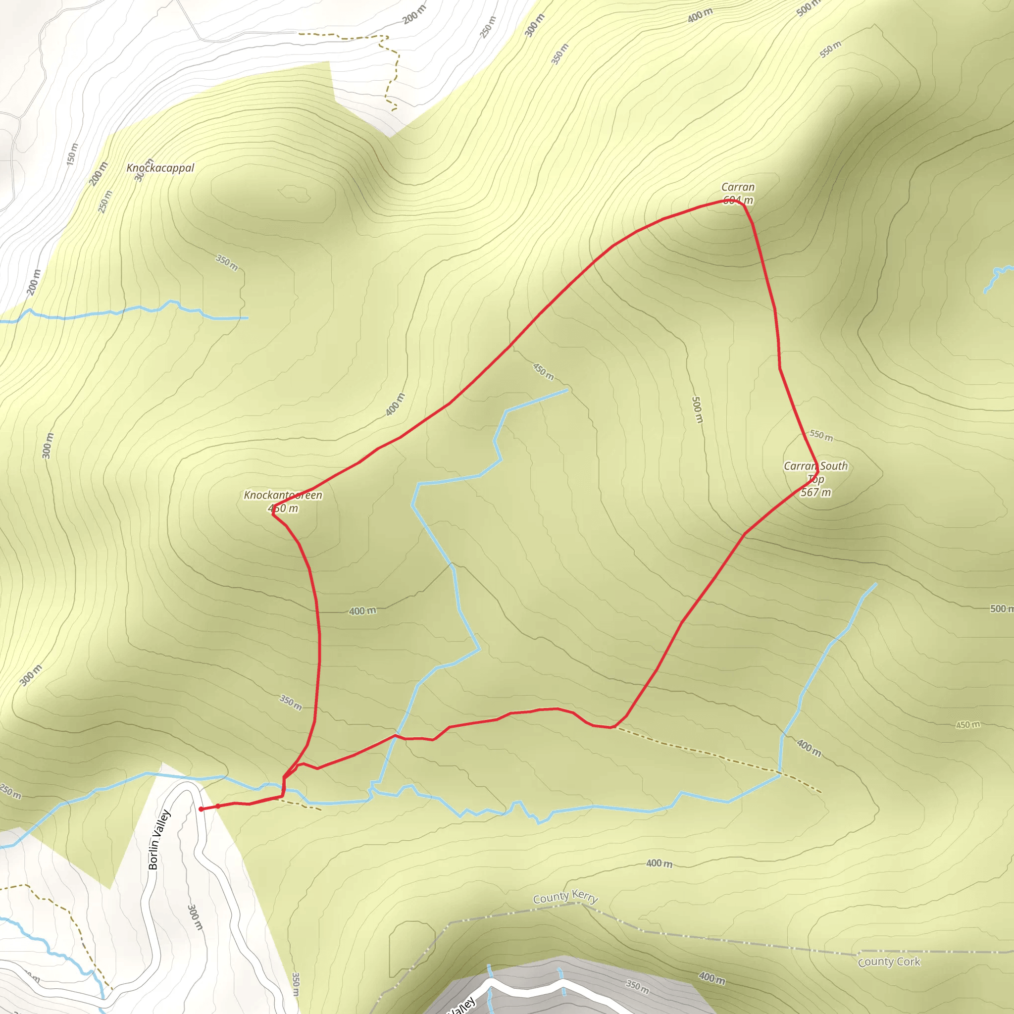 Carran Loop from South West mobile static map