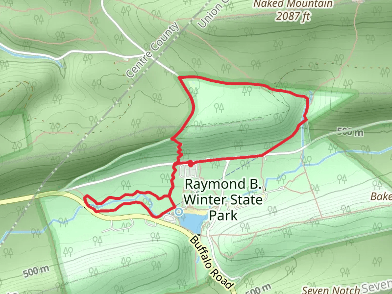 Half Way Lake Loop via Rapid Run nature and Winter Park Hiking mobile static map