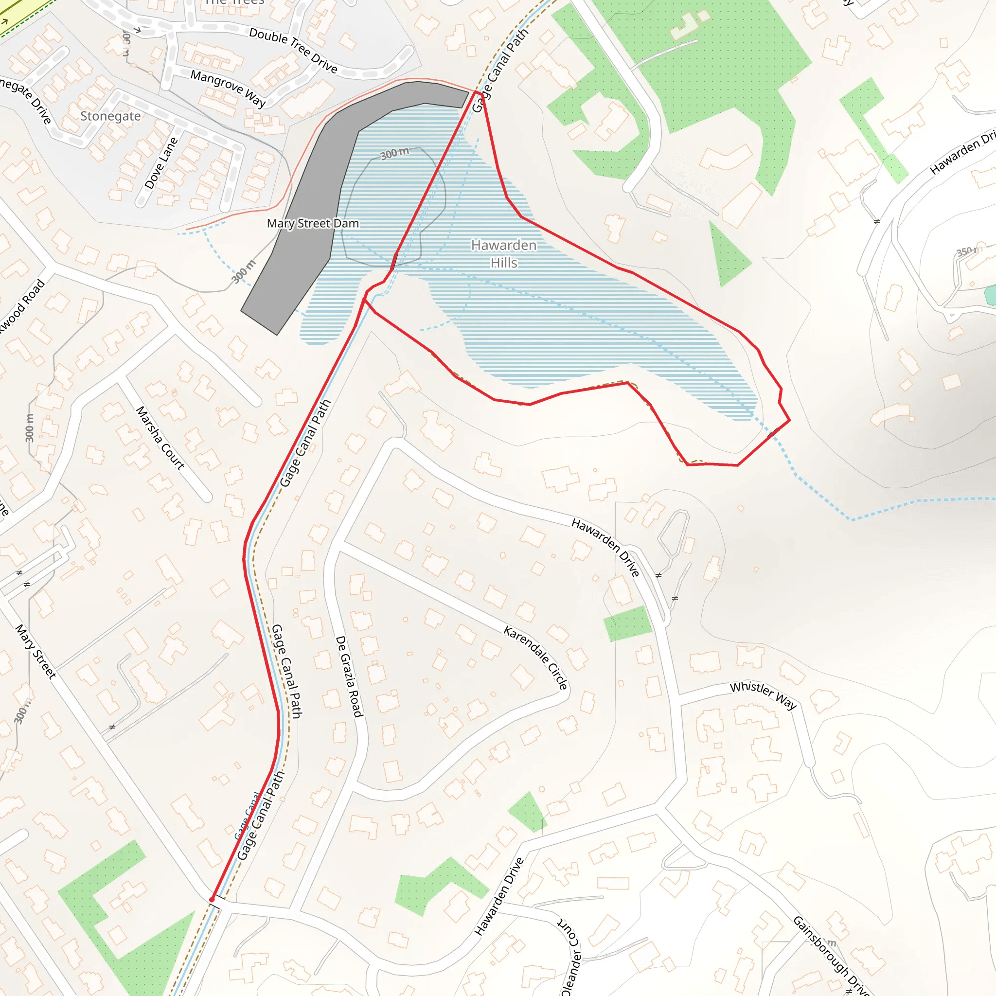 Gage Canal Loop mobile static map