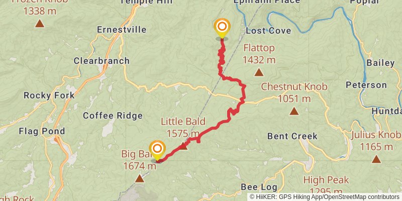 Appalachian Trail stage 37 Map