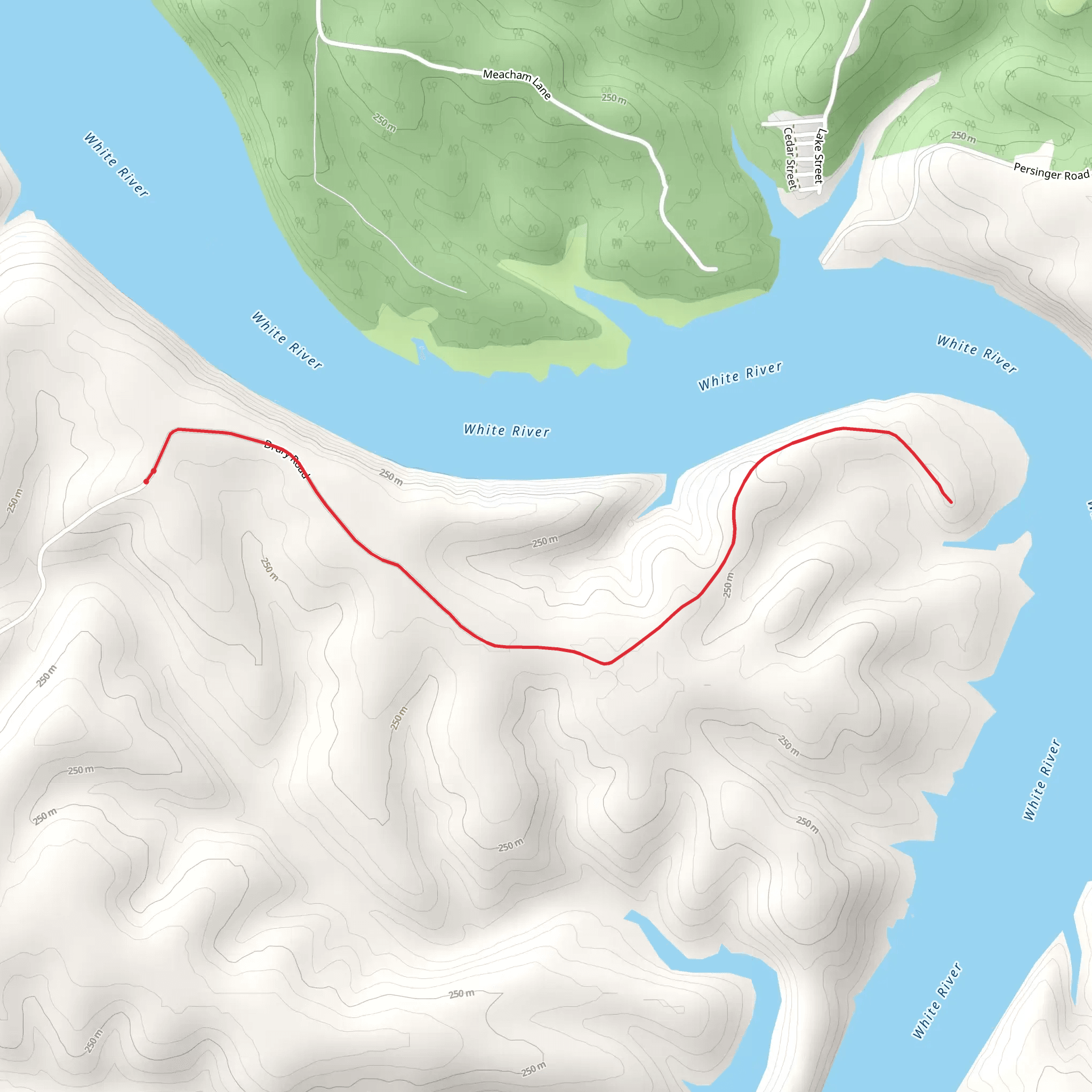 Drury Road mobile static map