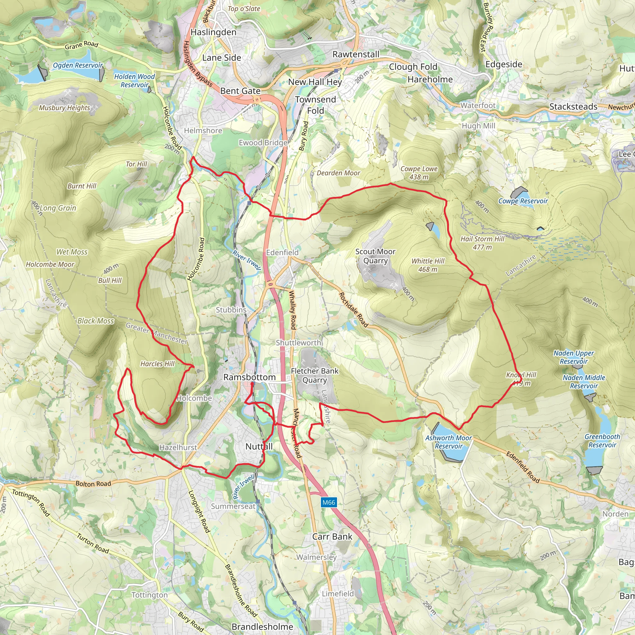Ramsbottom Loop mobile static map