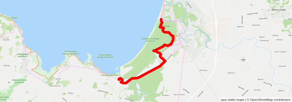 Skåneleden 1 stage 15 Map