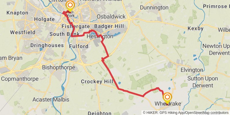 Wilberforce Way stage 5 Map