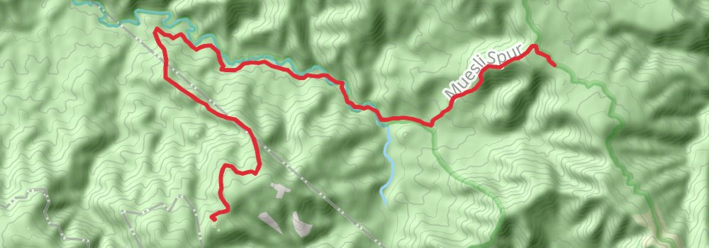 Buller Huts Trail stage 5 Map