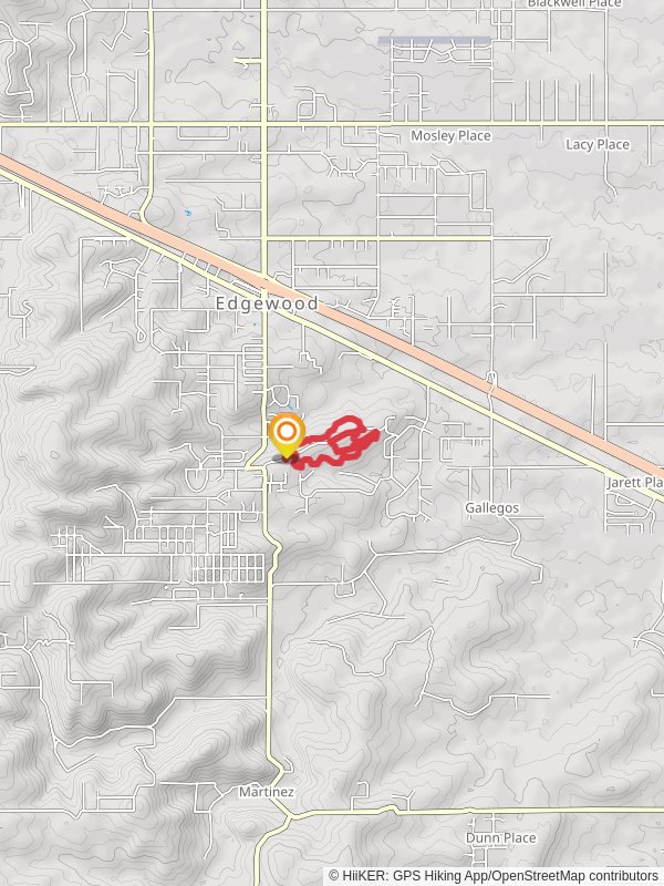 Edgewood 5K Loop Trail mobile static map