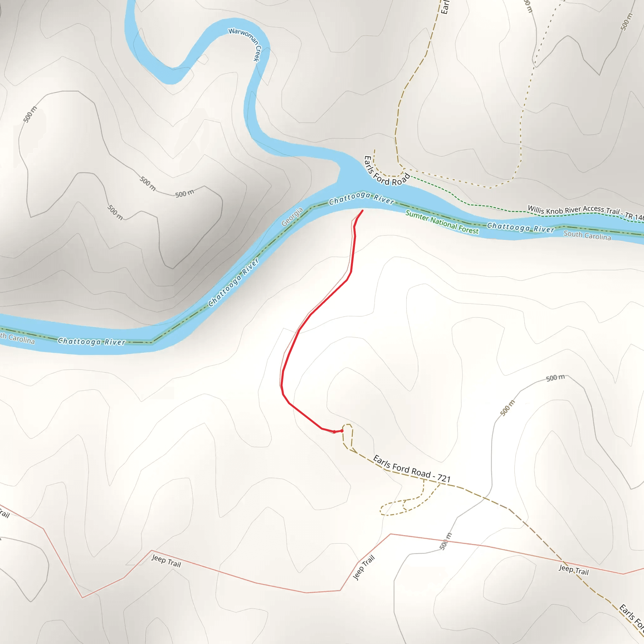 Chattooga River View mobile static map