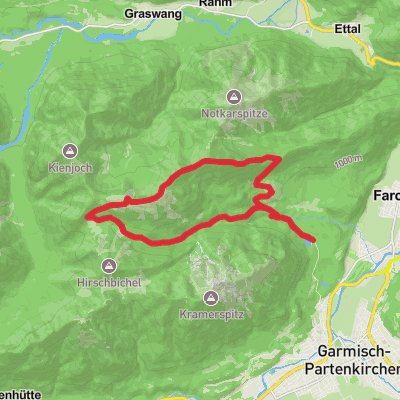 Pfleger See, Brunstelskopf and Enningalm Loop mobile static map