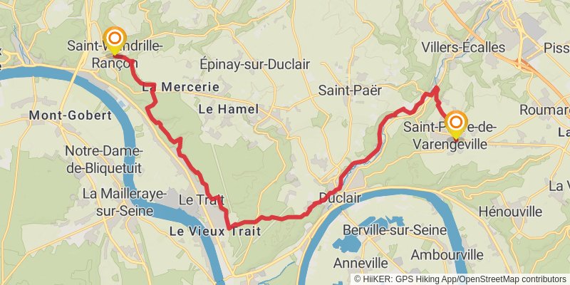 GR 2 - Sentier de la Seine stage 30 Map