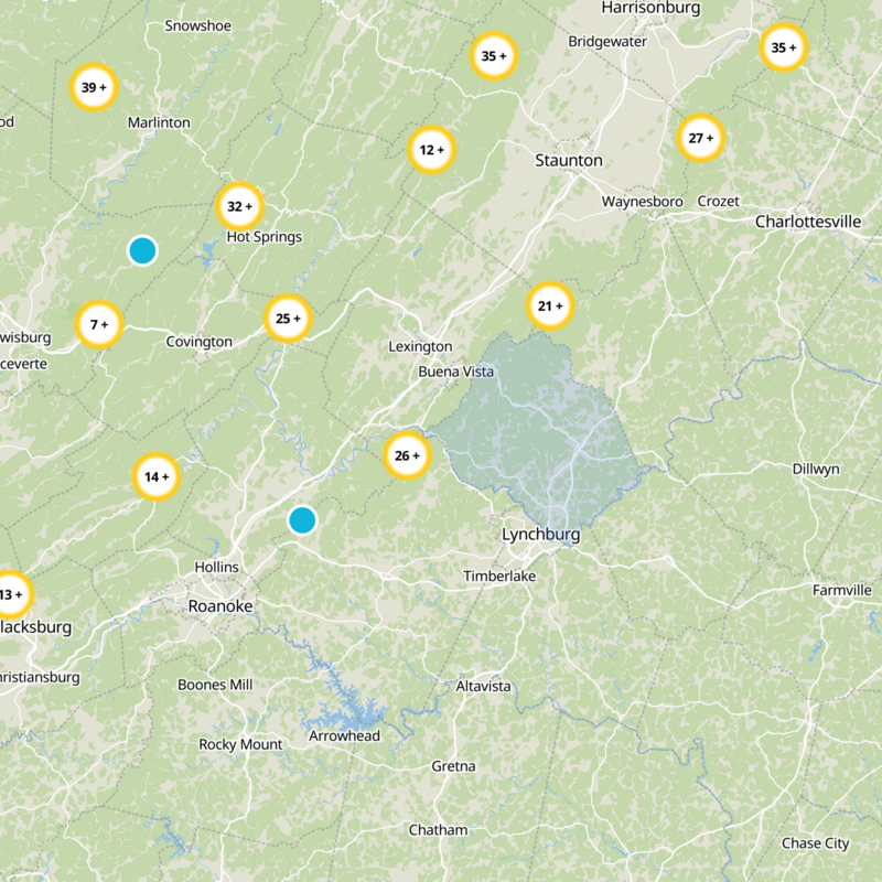 Amherst County Static Map
