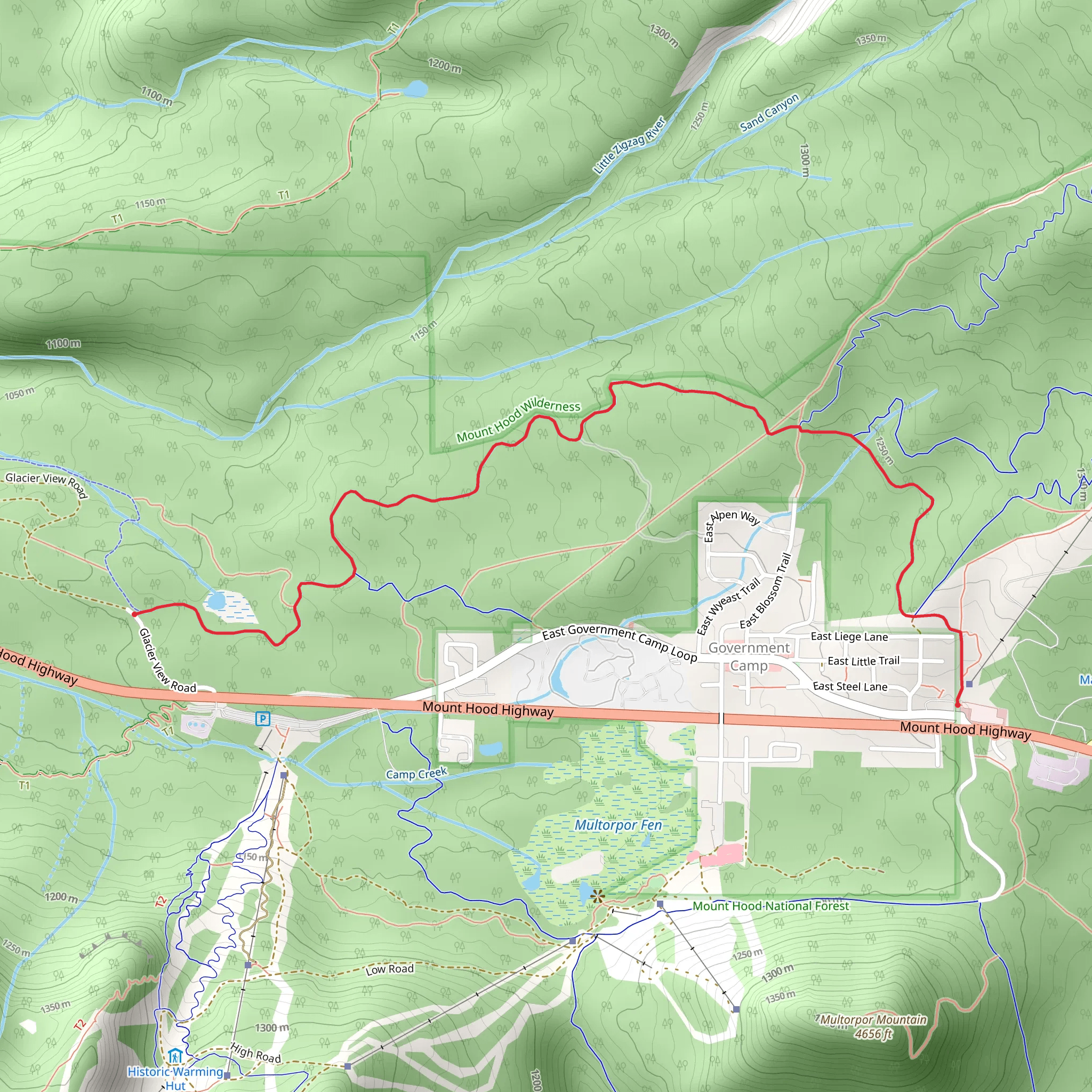 Crosstown Trail mobile static map