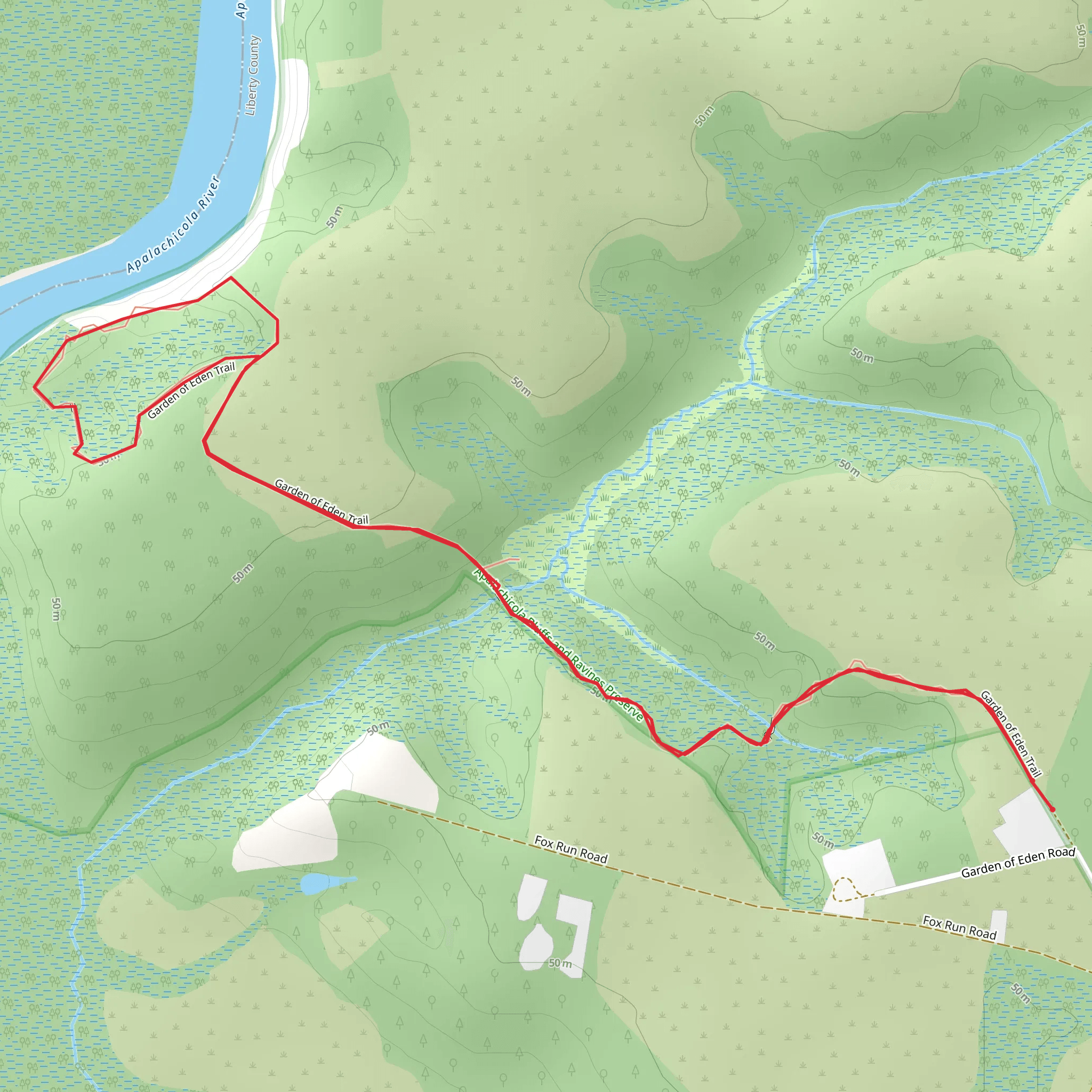 Garden of Eden Trail mobile static map