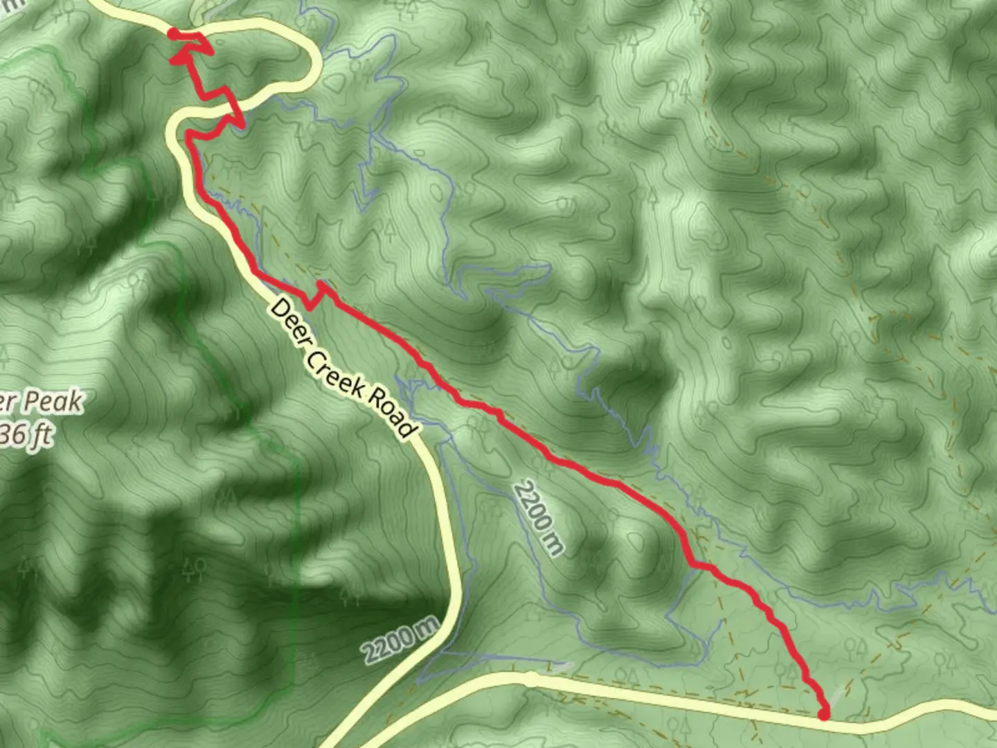 An image depicting the trail Pixie and Tin Can Alley and its surrounding area.