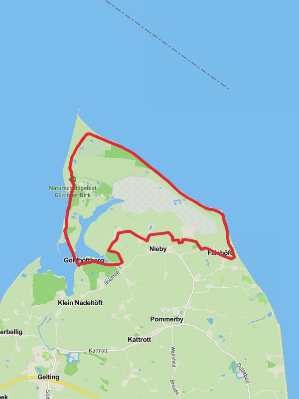 Rinderweg and konikweg Loop - Naturschutzgebiet Geltinger Birk