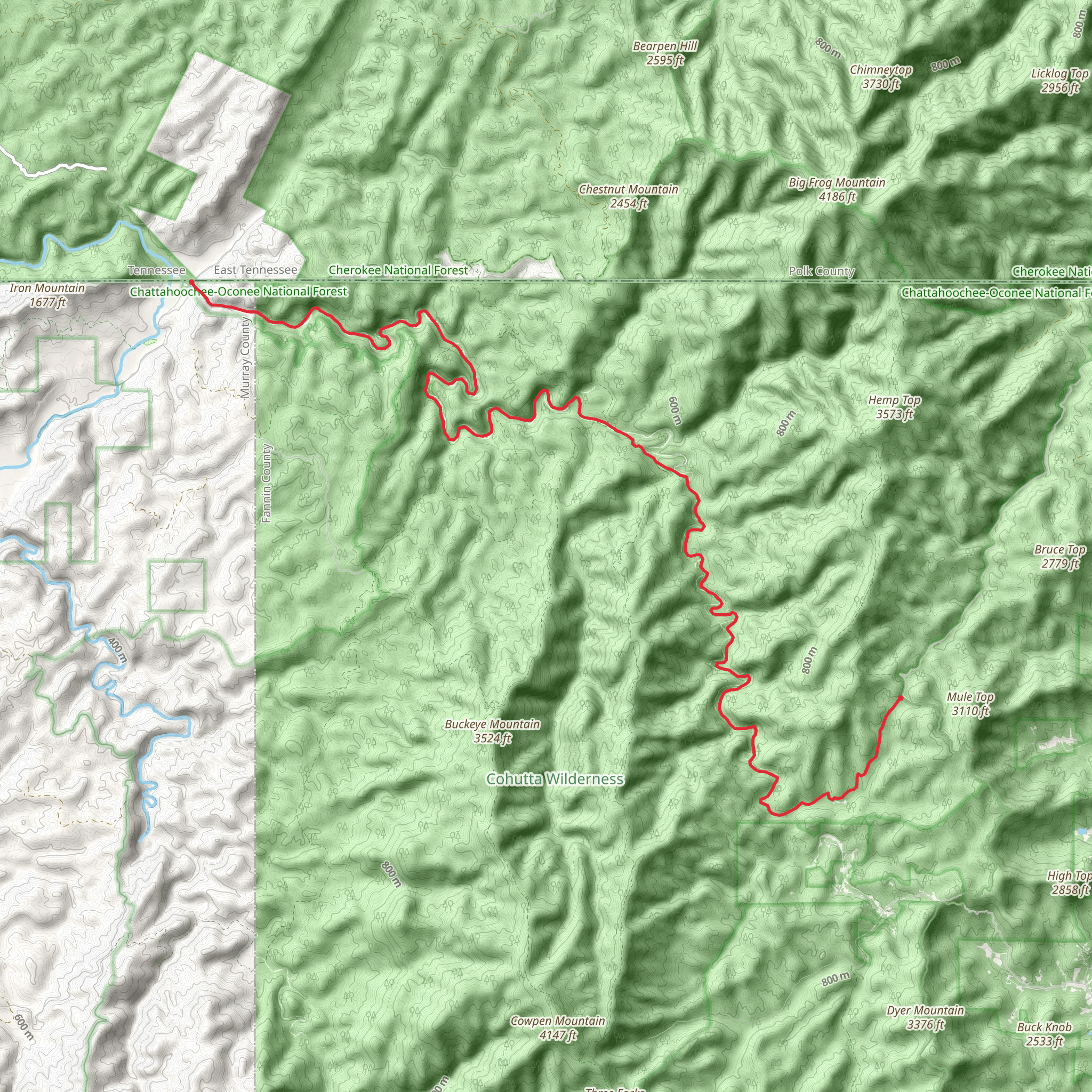 Jacks River Falls and Jacks River Walk mobile static map