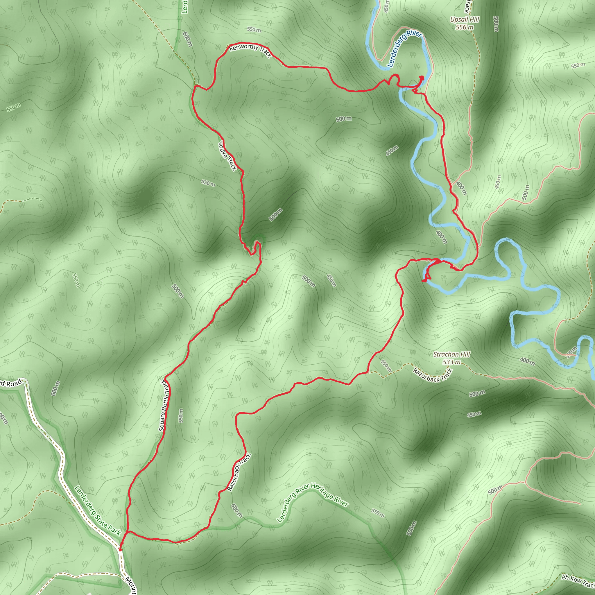 Whiskey Creek Circuit Trail mobile static map