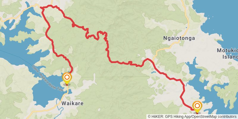 Te Araroa North Island stage 15 Map