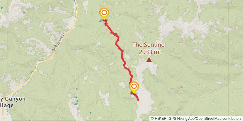 Moose Creek Trail stage 2 Map