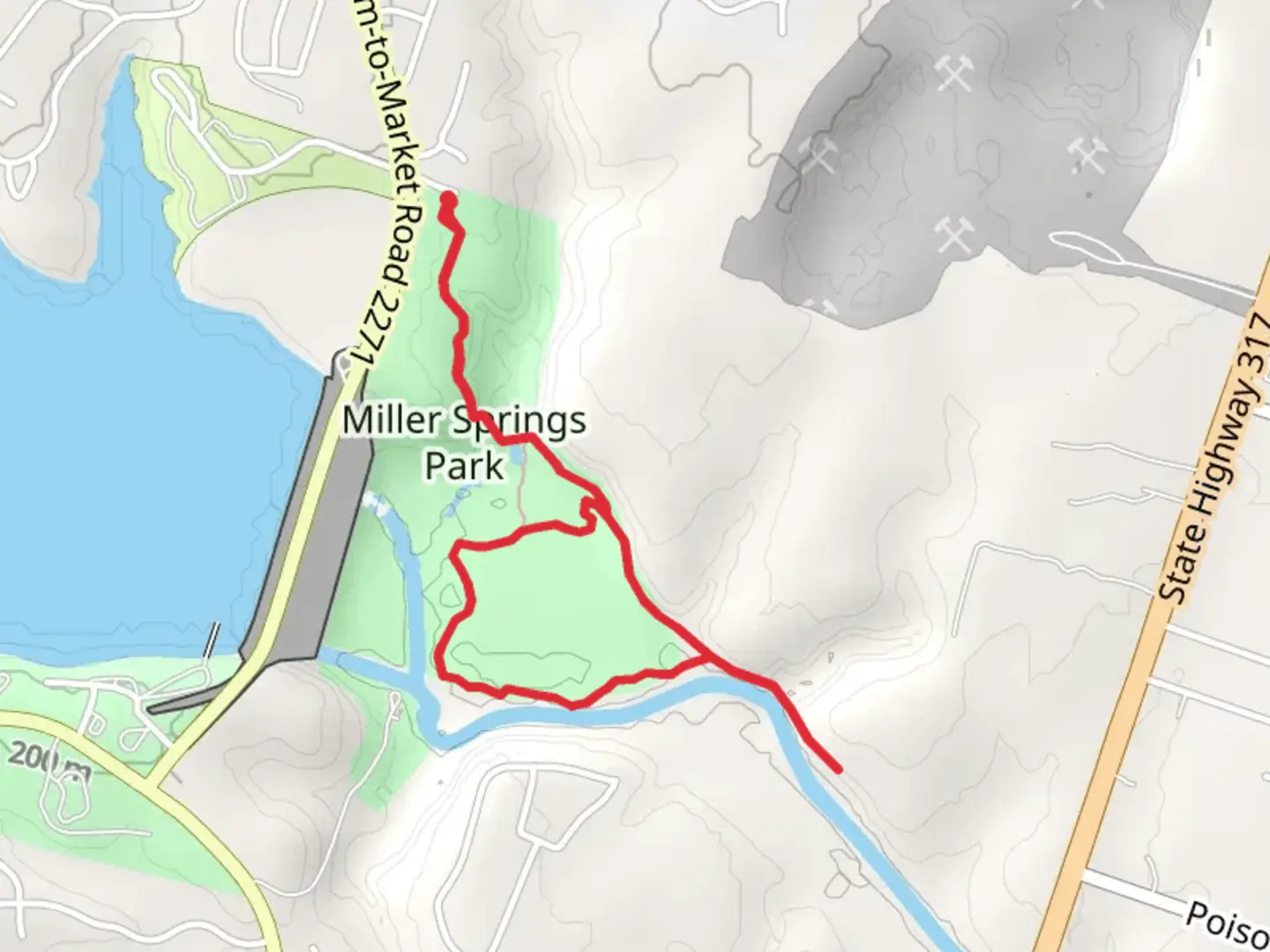 An image depicting the trail Prarie Loop and Connector Trail and its surrounding area.