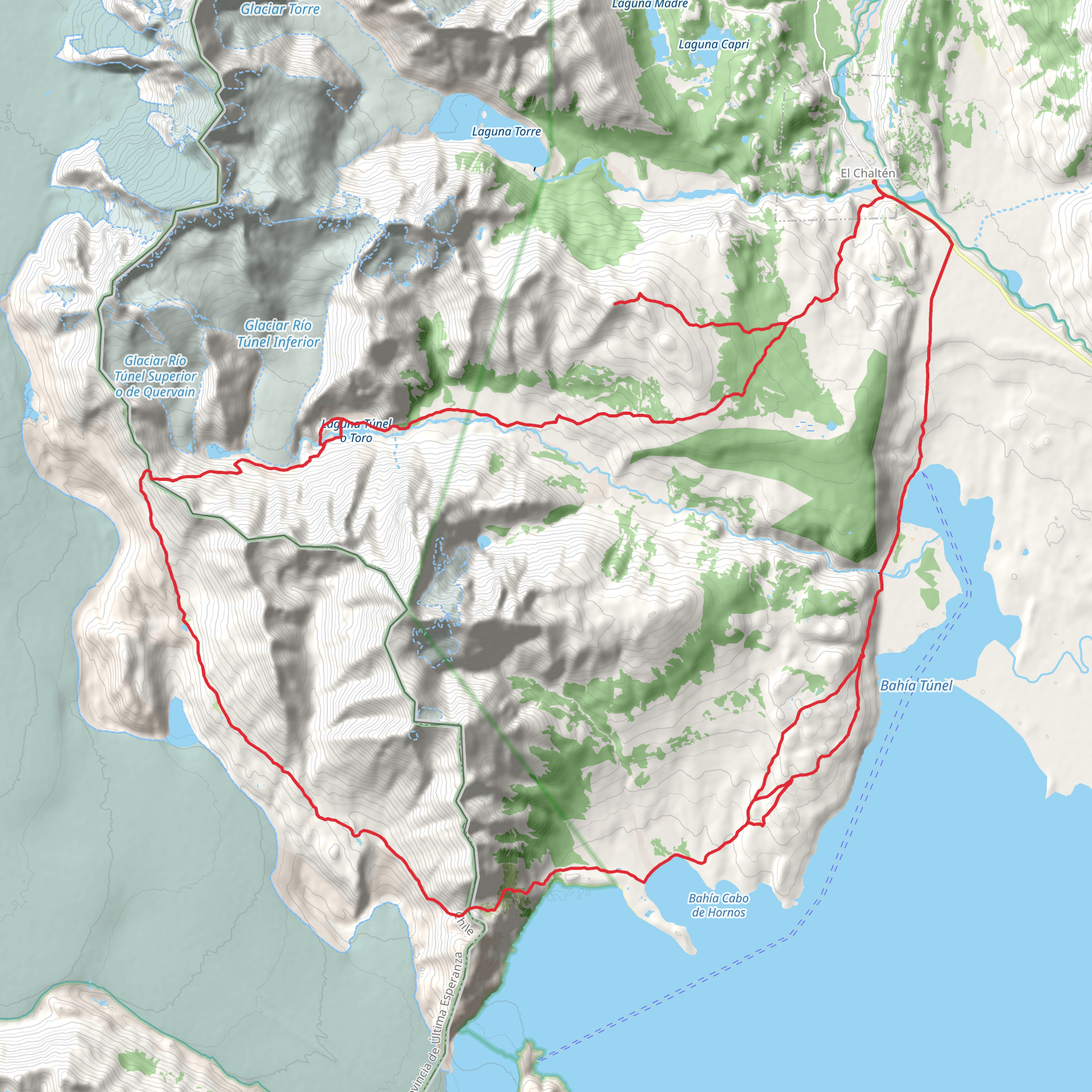 Huemul Circuit mobile static map