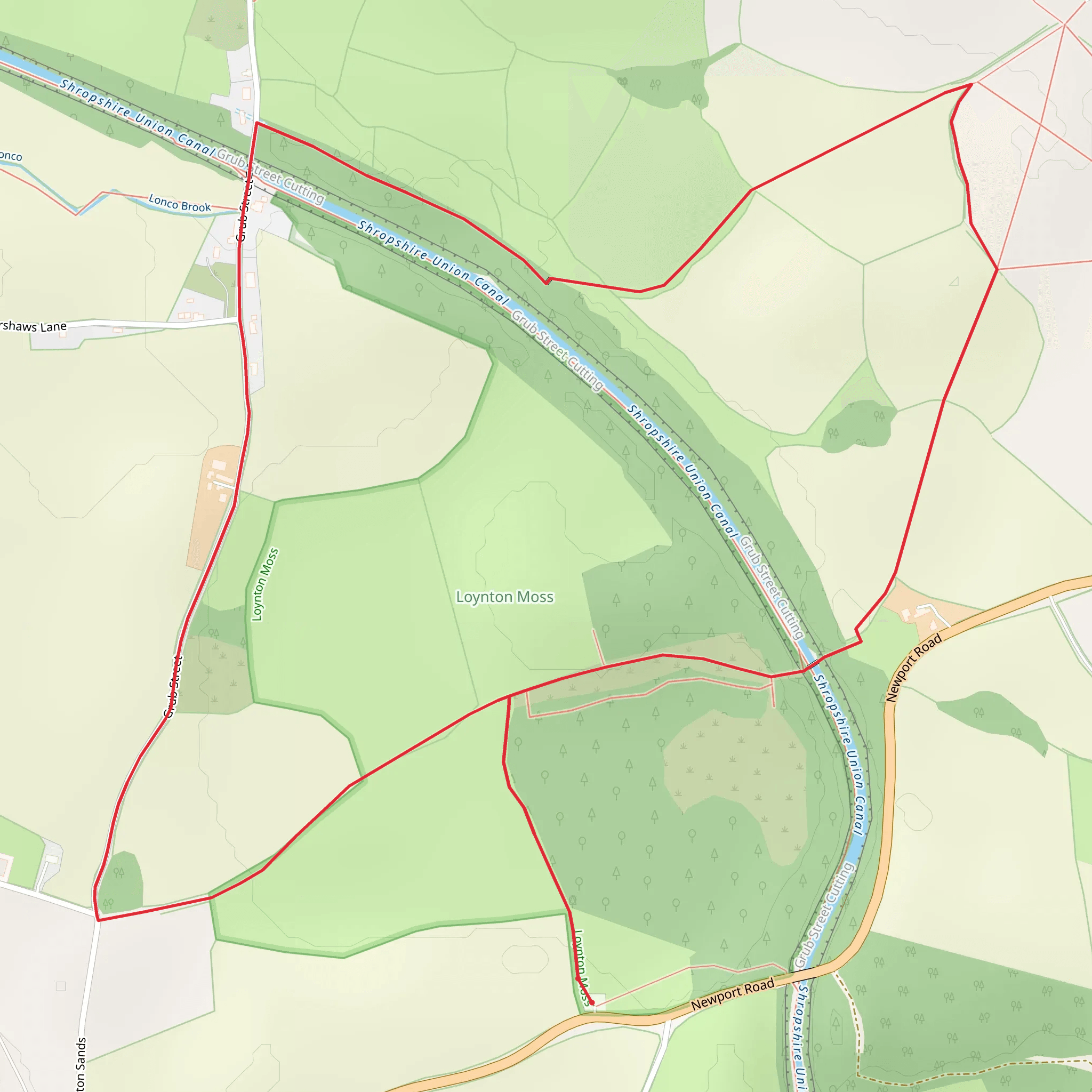 Rue Hill via Loynton Moss mobile static map