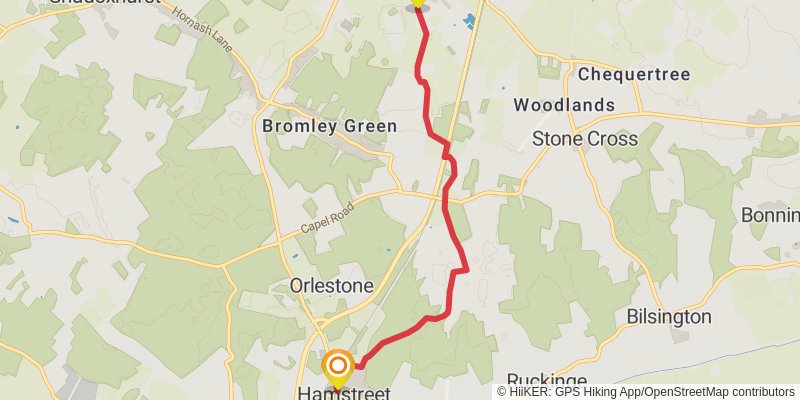 Greensand Way stage 10 Map