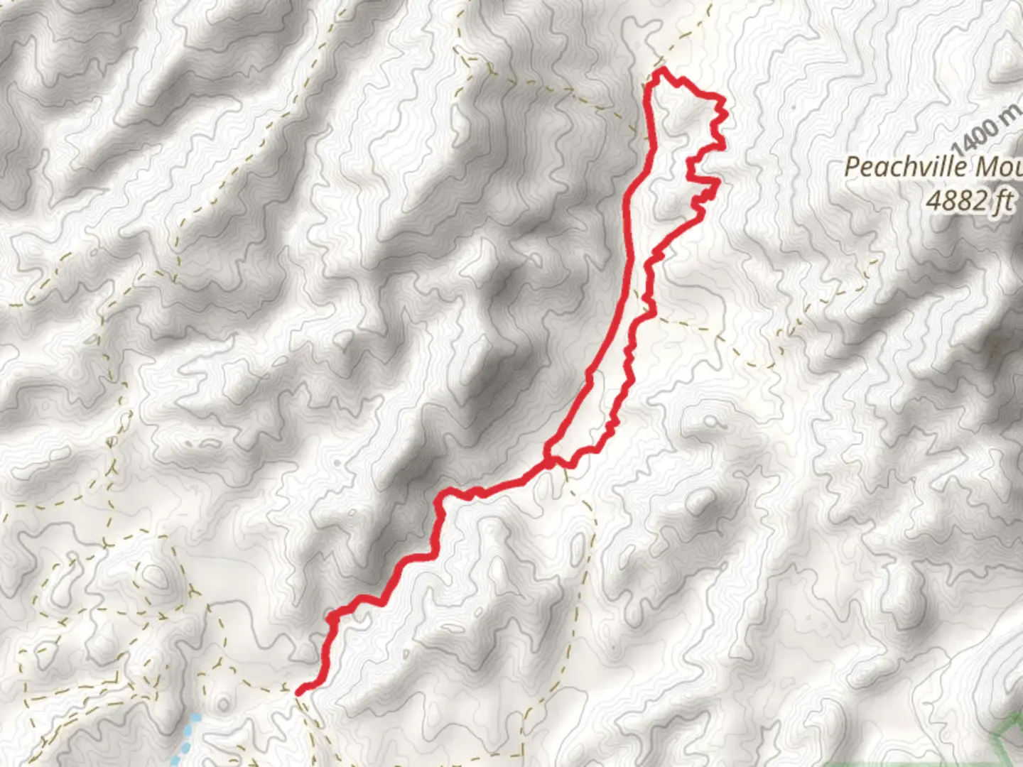 An image depicting the trail Arizona Trail and North Happy Camp Canyon Road Loop and its surrounding area.