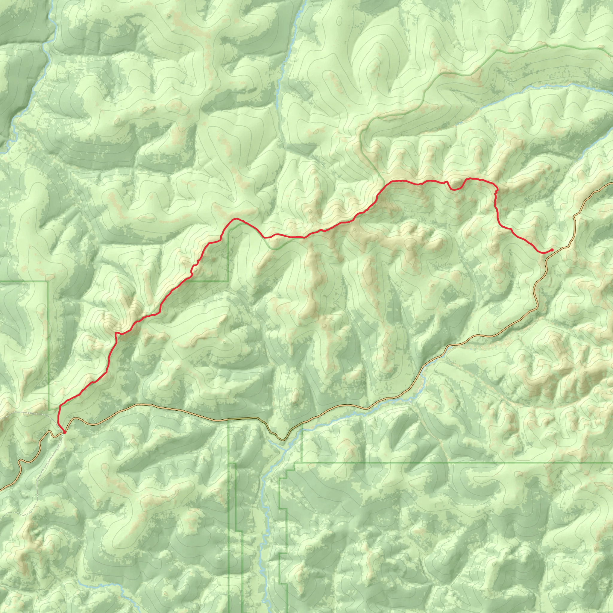 Pinnell Mountain Trail mobile static map