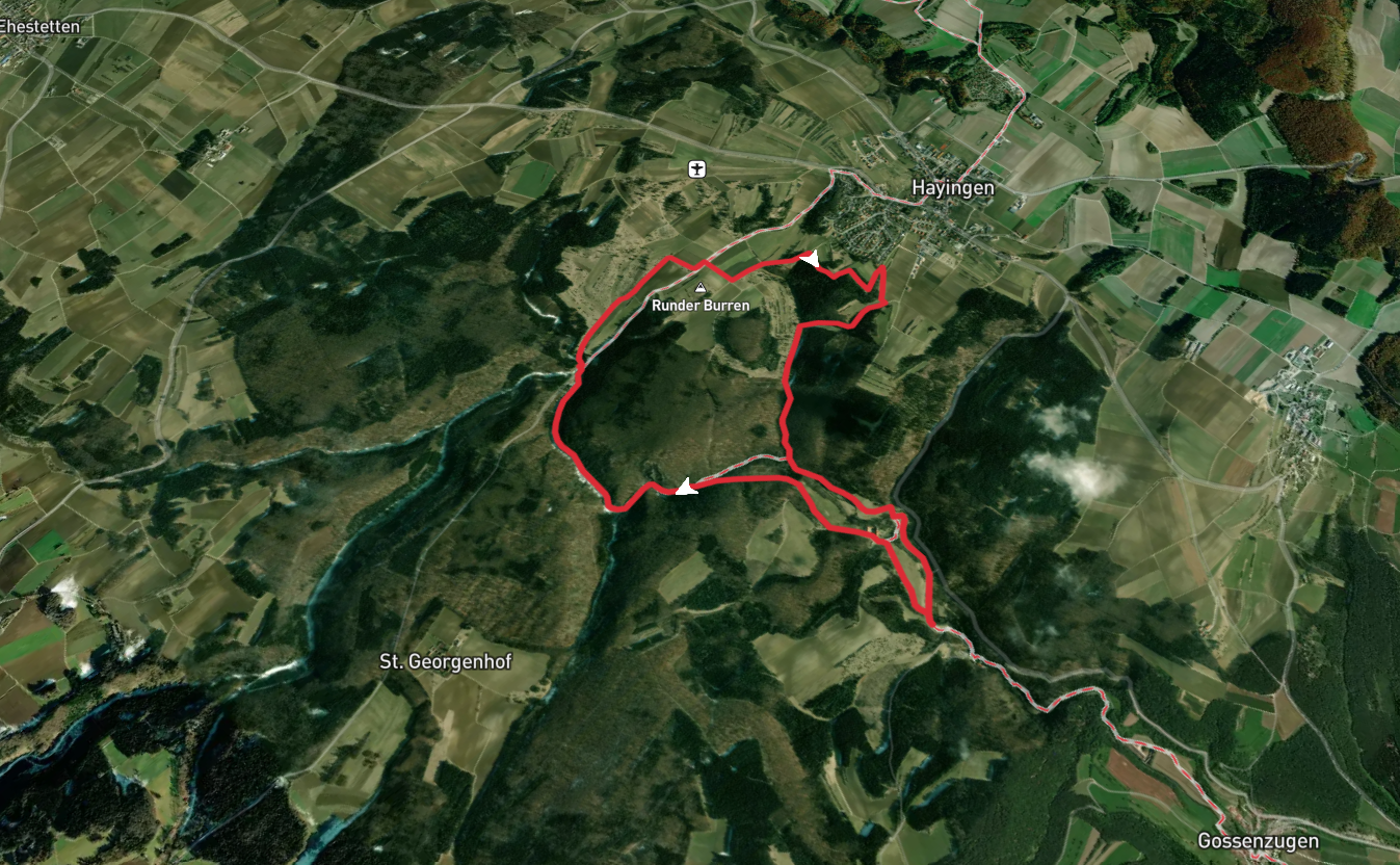 Schloss Ehrenfels and Schützenbuch Loop via Hochgeschätzt